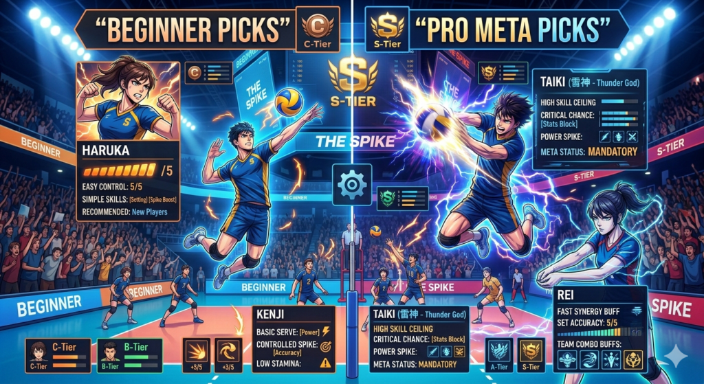 The Spike Best Characters Ranked Complete Tier List (2025) 3 The Spike Volleyball Story complete meta tier list ranking chart