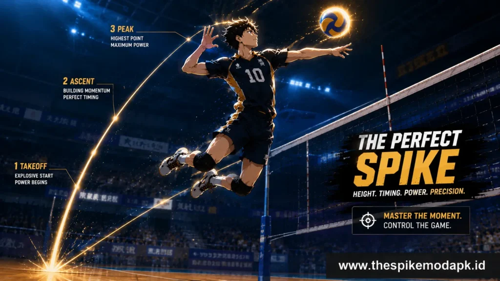 The Spike Volleyball Story Expert Spiking Guide (2026) 1 Spike timing at the peak of the jump in The Spike Volleyball Story