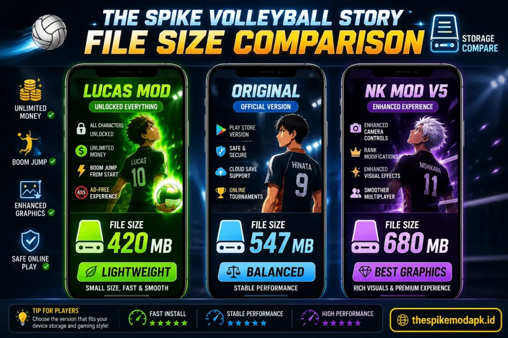 The Spike Lucas Mod vs NK Mod vs Original Which One Should You Actually Play? 1 Decision guide helping players choose between Lucas Mod, NK Mod V5 and Original The Spike version.