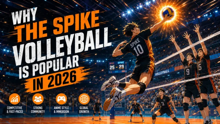 Why The Spike Volleyball Story Is Popular (2026 Guide) 4 Why The Spike Volleyball Story is popular — anime-style volleyball player mid-spike
